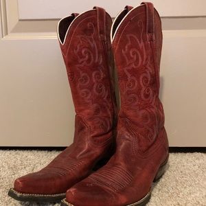 Deep Red Cowgirl boots FOR SALE